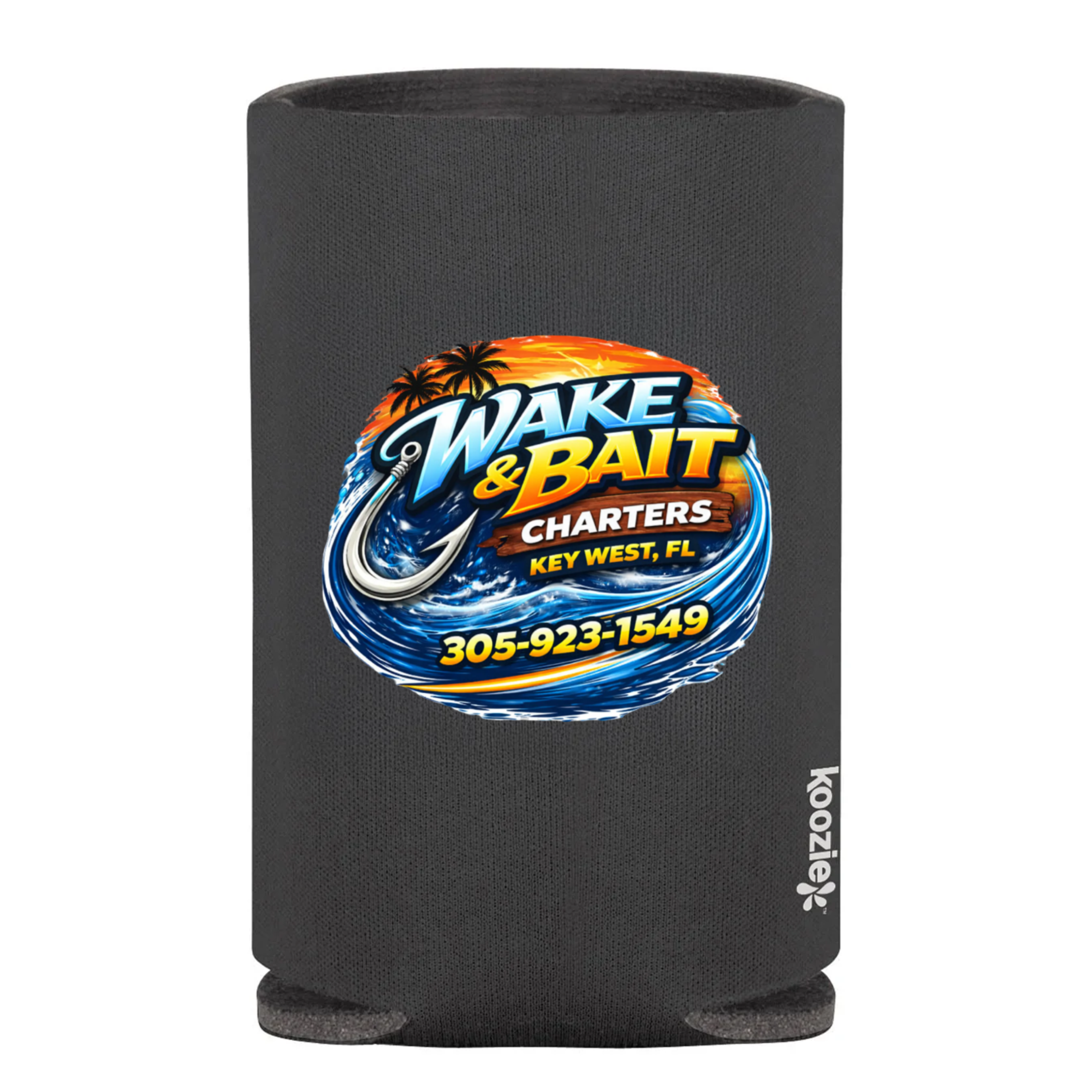 Wake & Bait Koozie